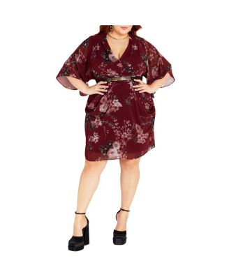 Macy's red dress plus size online