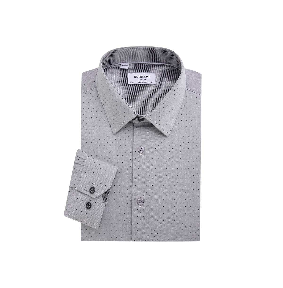 Men's Fancy Dot Dress Shirt - Grey
