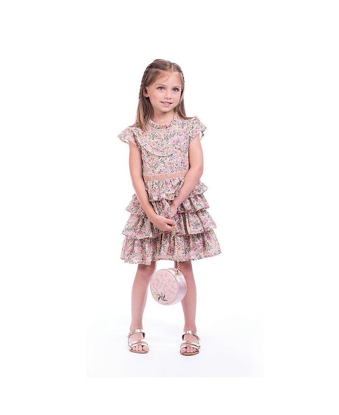 IMOGA Collection Toddler, Child Girls Serenity Garden Printed Chiffon ...