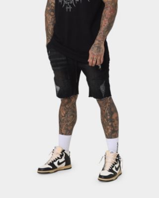 Men's United Distressed Biker Shorts