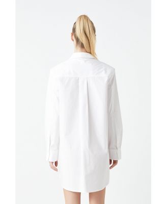 Women's Shirt Mini Dress