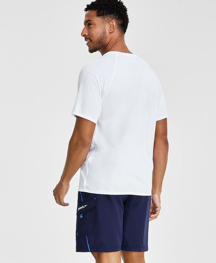 Speedo Men's QuickDry UPF 50+ Rash Guard & Marina Sport VaporPLUS 9