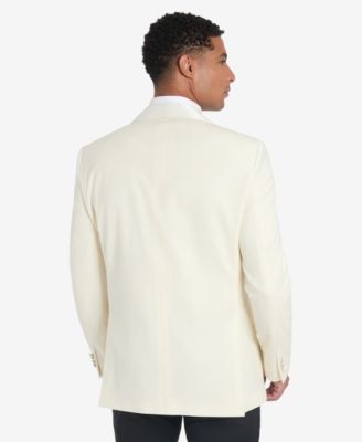 Men's Solid White Sport Coat
