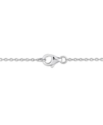Moissanite Graduated Bezel 17" Tennis Necklace (4-5/8 ct. t.w.) in Sterling Silver