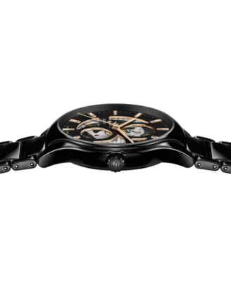 Unisex Swiss Automatic True Black High-Tech Ceramic Bracelet Watch 40mm