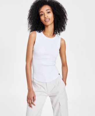 Calvin Klein Jeans - Women's Rib Spill Outseam Sleeveless Tank Top
