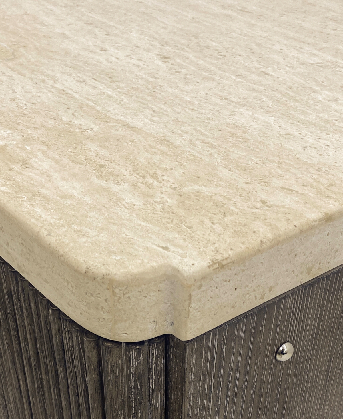 MACY'S FRANDLYN STONE TOP NIGHTSTAND 