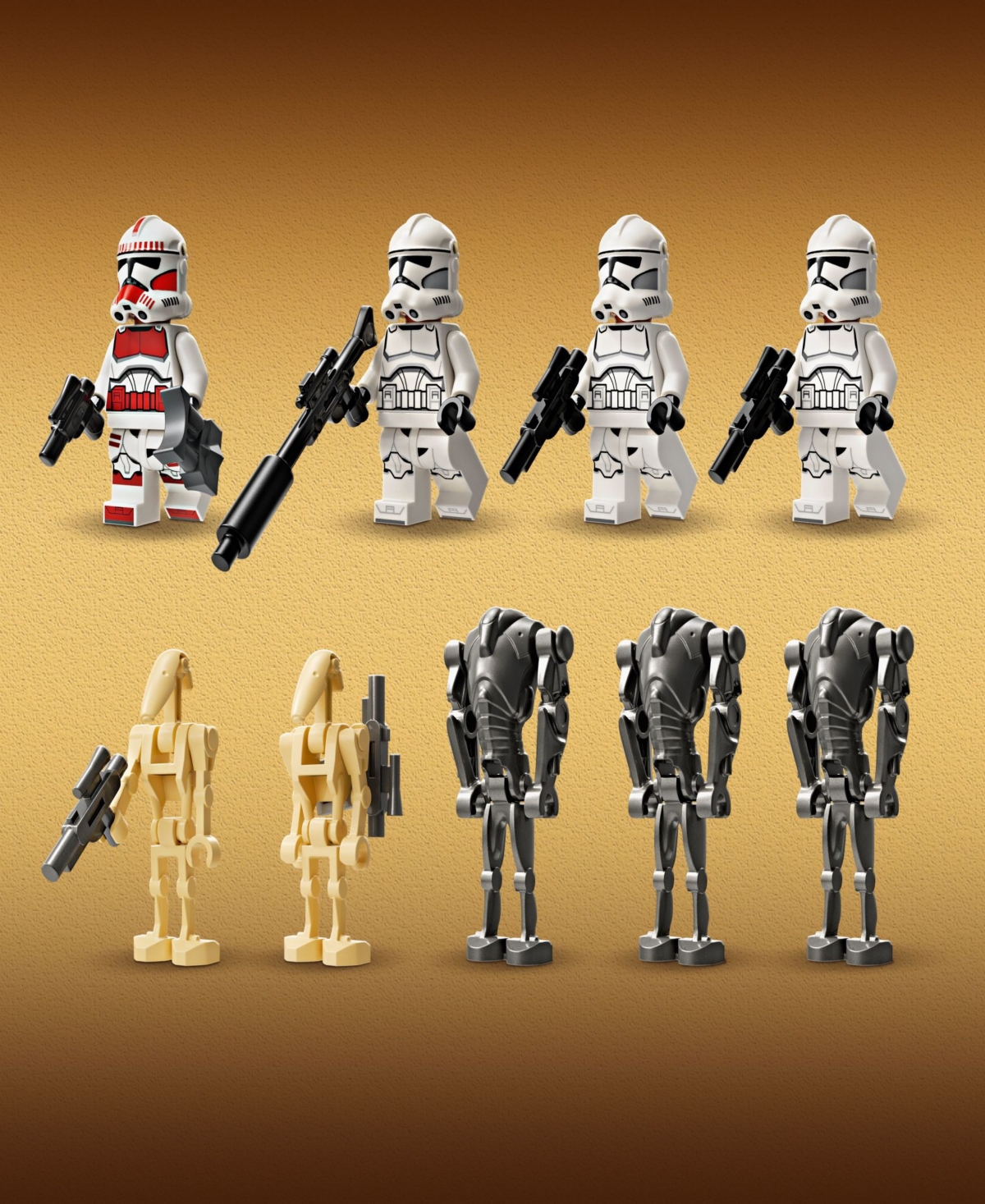 Lego Star Wars Clone Trooper Battle Droid Battle Pack 75372 Building Set, 215 Pieces In Multicolor