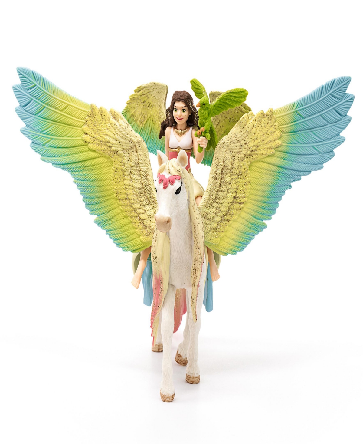 Schleich Bayala Fairy Surah With Glitter Pegasus Figurine Playset In Multi
