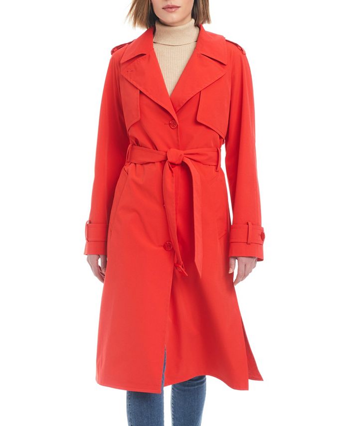 Kate Spade new york Women's Maxi Belted Water-Resistant Trench Coat ...