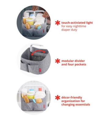 Nursery Style Light-Up Diaper Caddy
