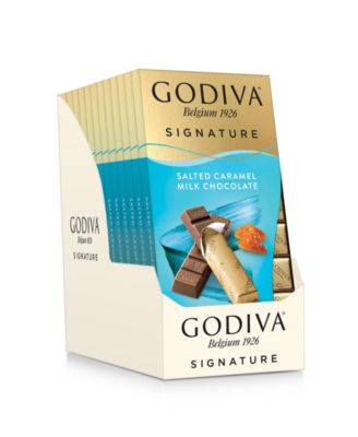 Godiva Signature Salted Caramel Milk Chocolate Mini Bars, Set Of 12 ...