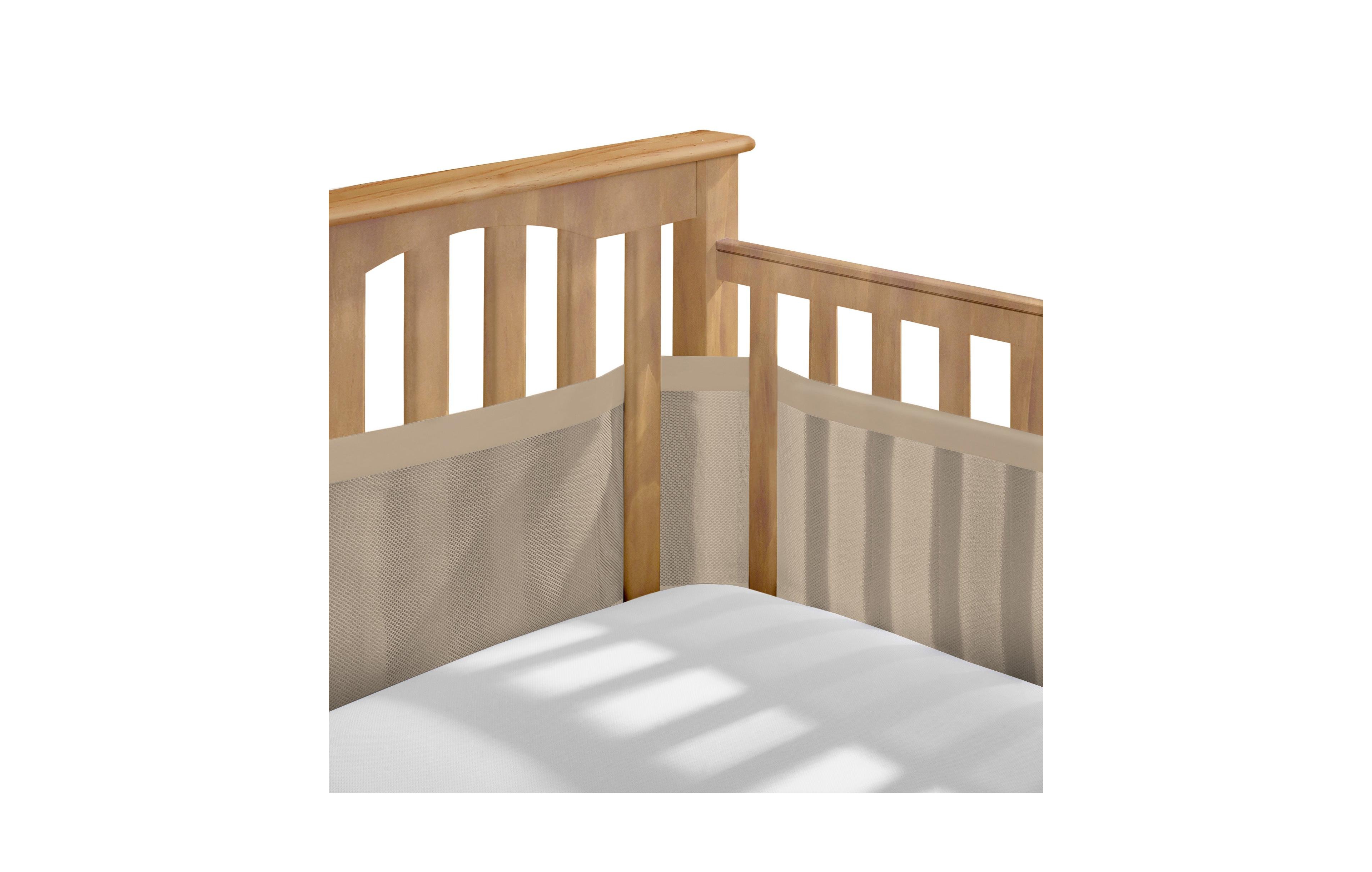 Halo Dream Inc. Breathable Mesh Liner for Full-Size Cribs, Deluxe 4mm (Size 4FS Covers 3 or 4 Sides)