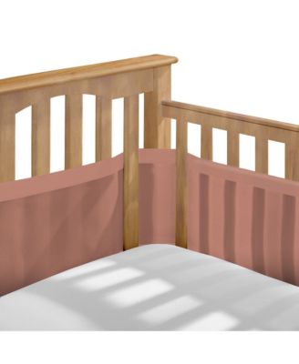 Halo Dream Inc Breathable Mesh Liner for Full-Size Cribs Deluxe 4mm Mesh Size 4FS Covers 3 or 4 Sides - Red clay 55$
