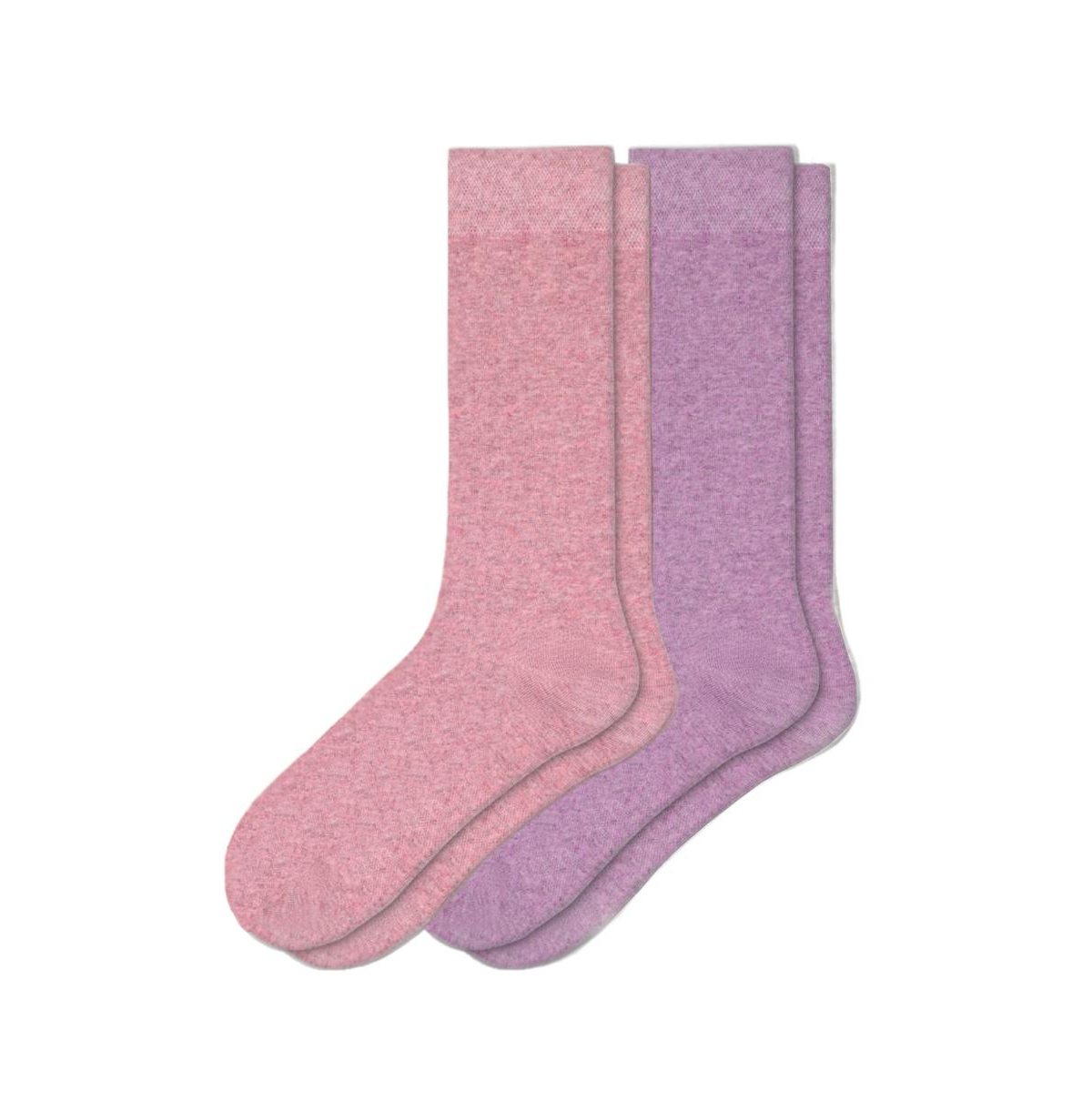 Stems Marbled Wool Socks 2-pack In Pink/lavender