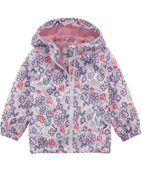 Детские Rokka&Rolla Toddler Girls Fleece Lined Windbreaker Rain Jacket