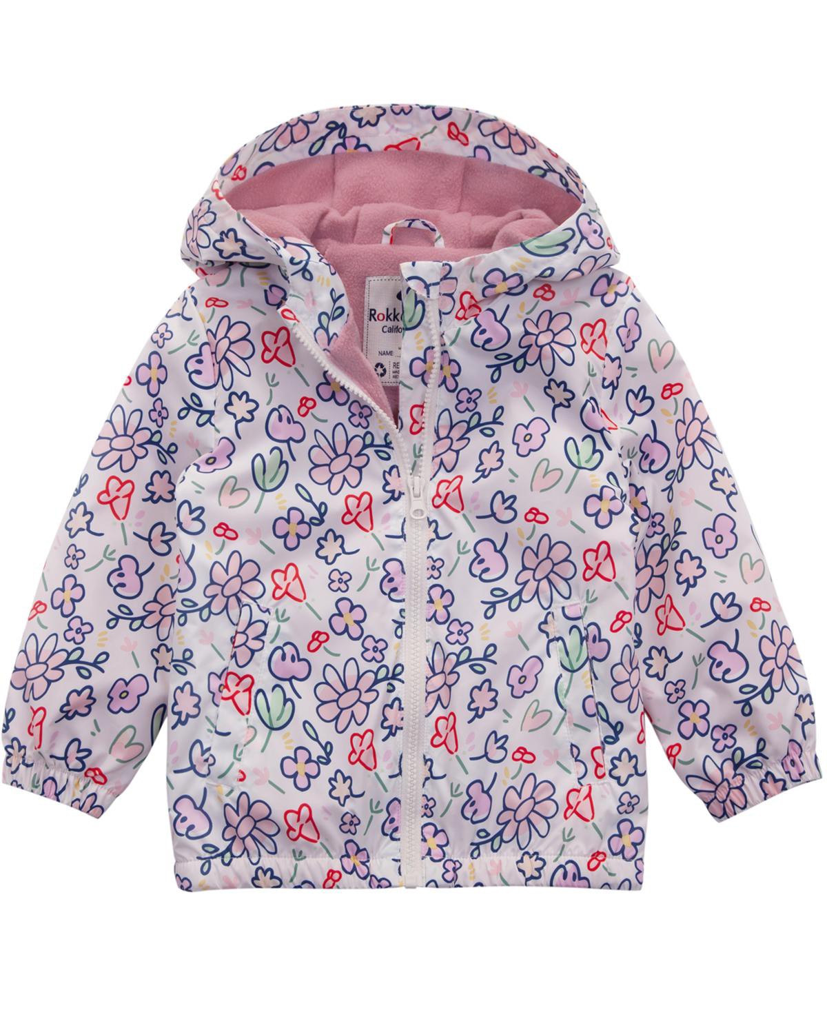 Детские Rokka&Rolla Toddler Girls Fleece Lined Windbreaker Rain Jacket — фото 1