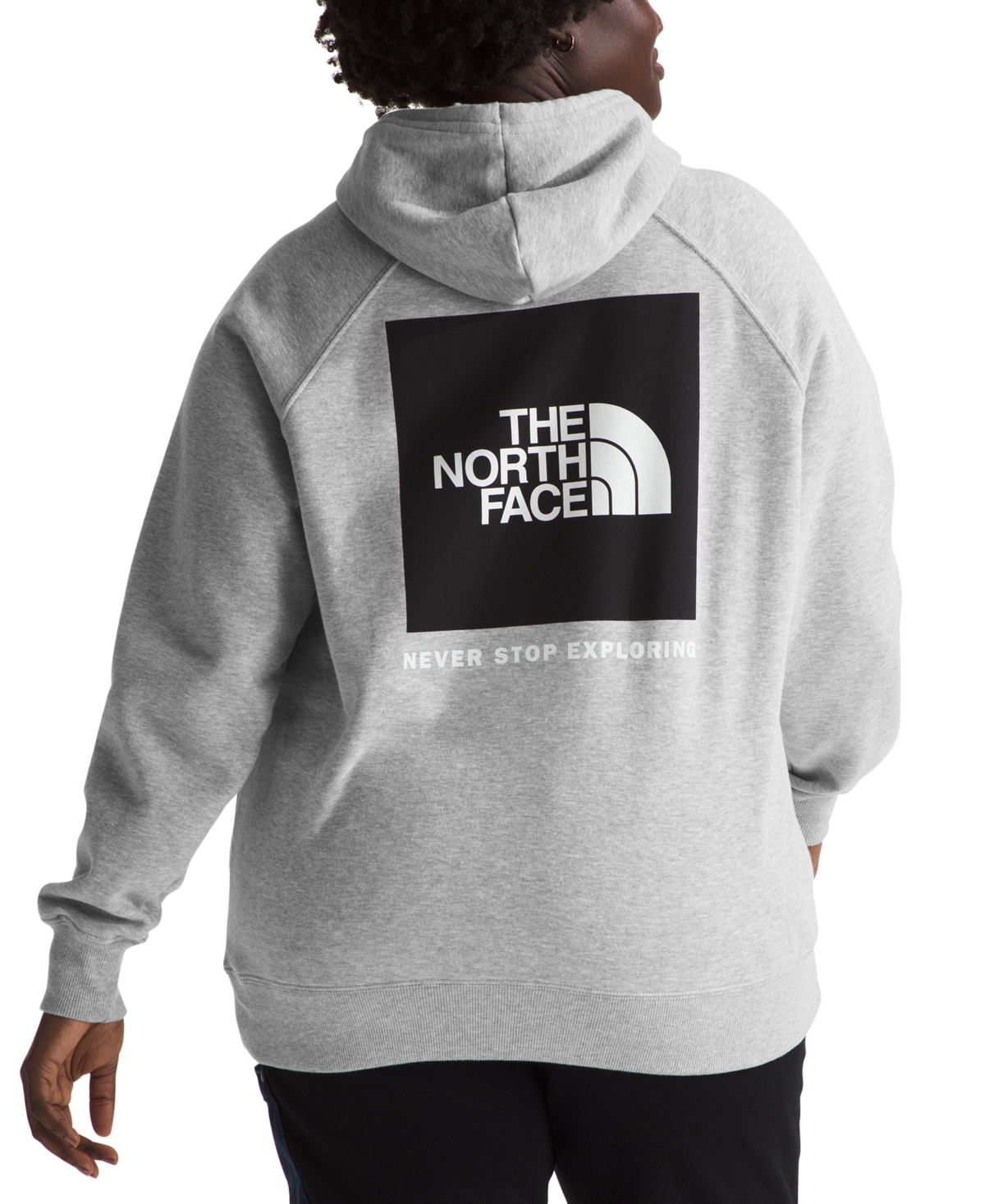 THE NORTH FACE PLUS SIZE BOX LONG-SLEEVE LOGO HOODIE 