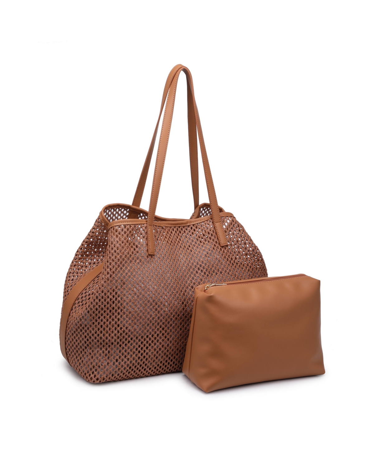 Shop Urban Expressions Catherine Woven Tote In Tan