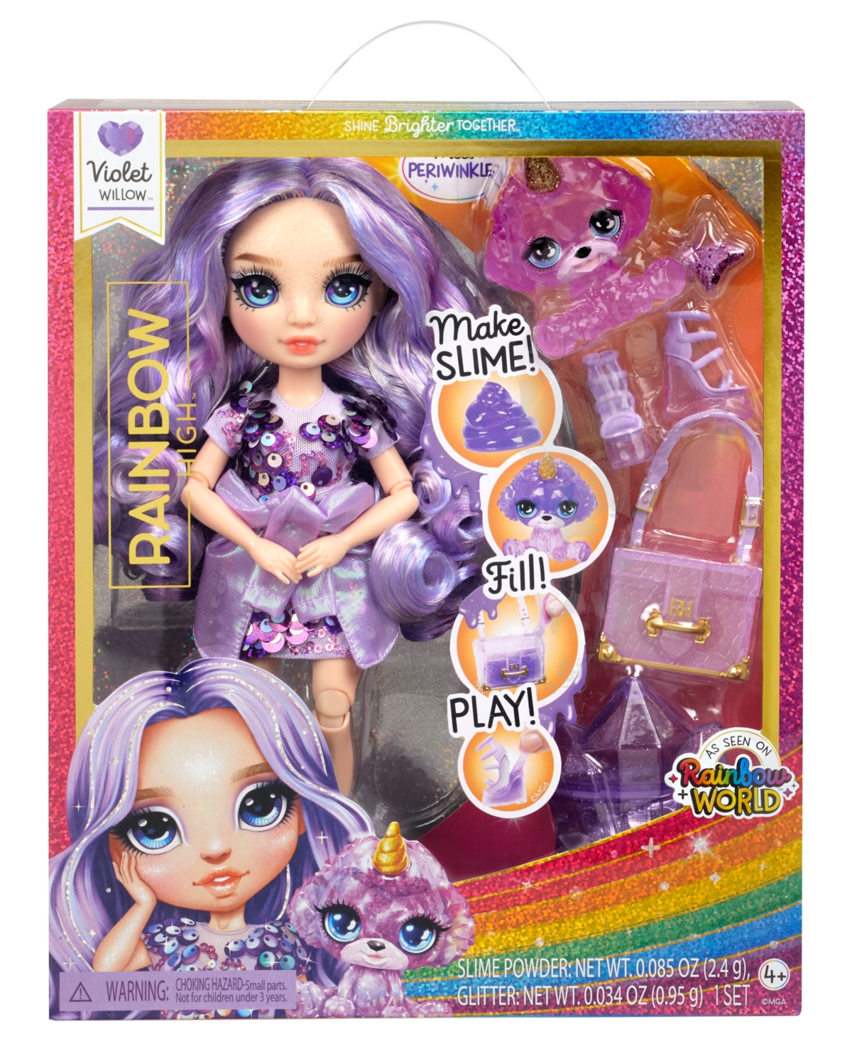 Shop Rainbow High Classic Fashion Doll- Violet In Multicolor