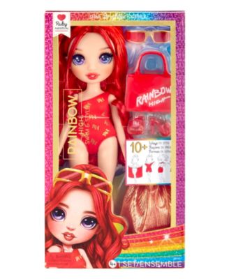 Rainbow High Swim and Style Fashion Doll- Ruby Macy's