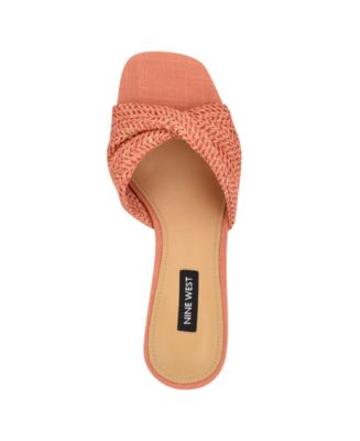 Women's Nikhil Slip-On Square Toe Wedge Sandals