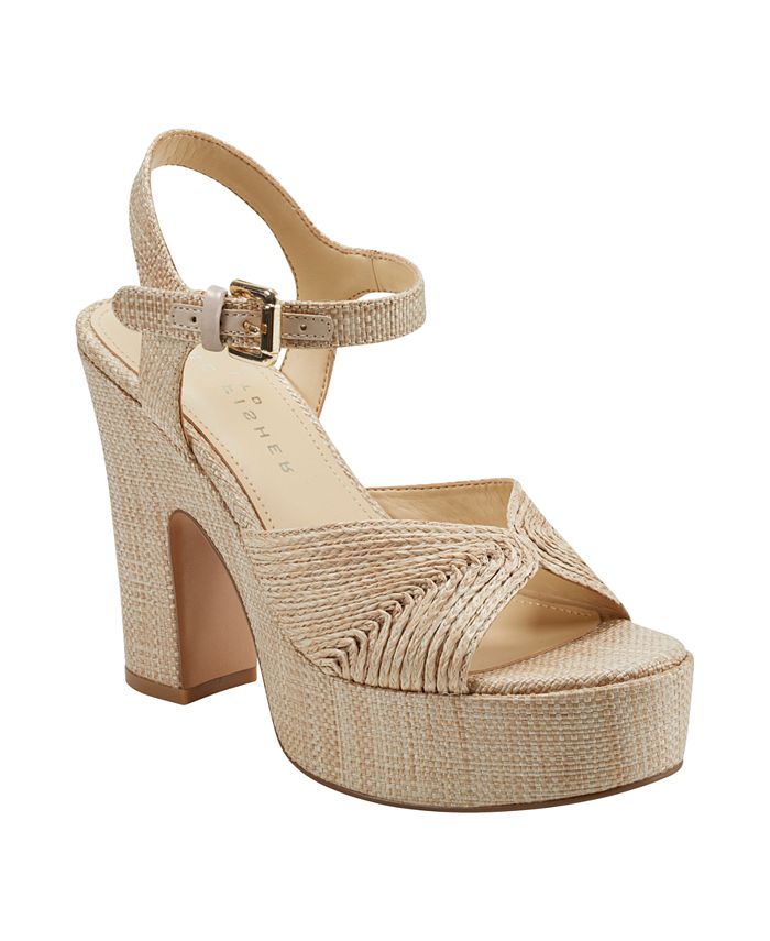 Marc Fisher LTD Women's Normi Block Heel Dress Sandals