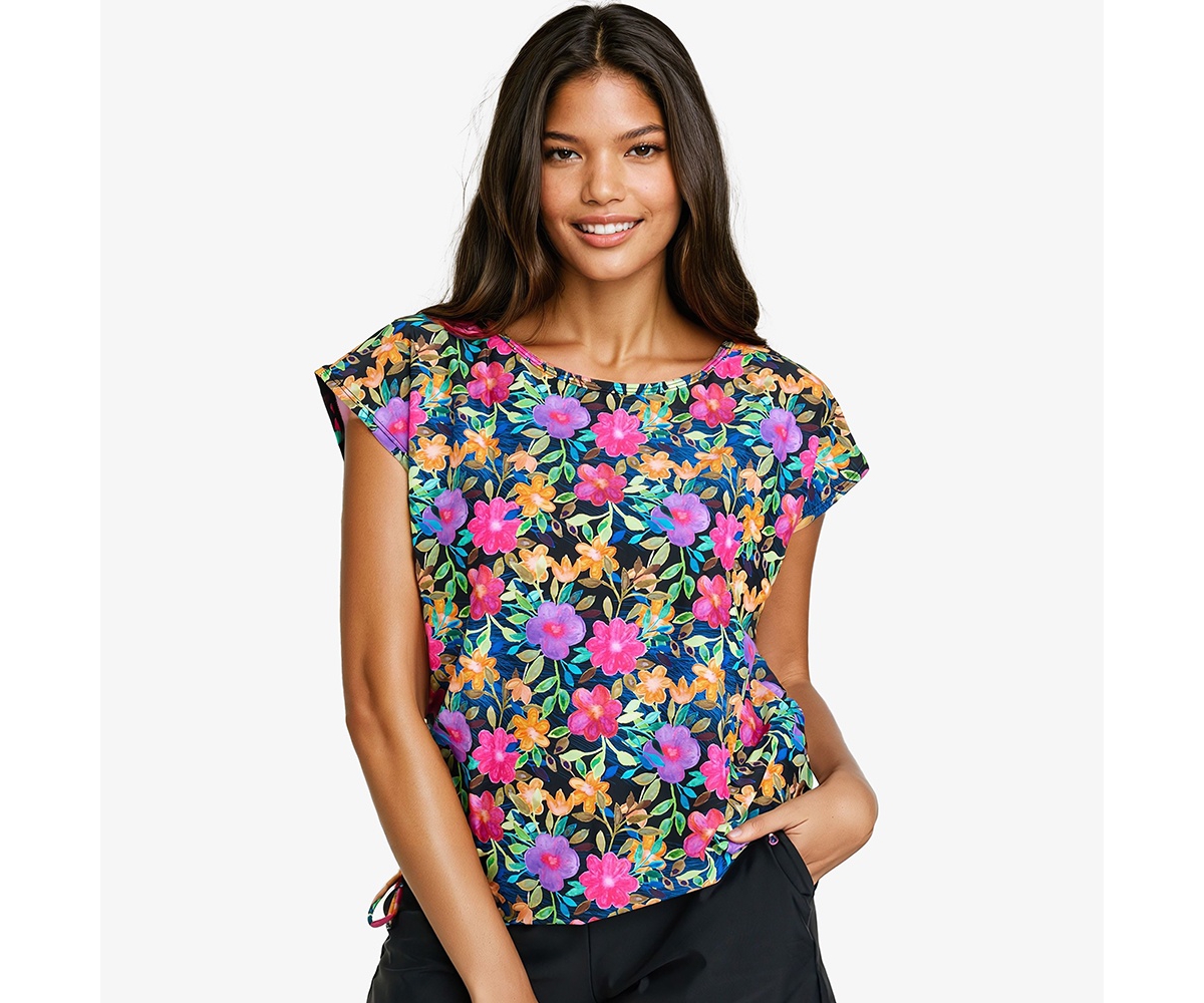 Calypsa Women's Daphne Loose Swim Top