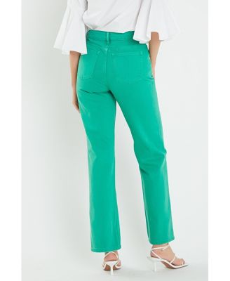 Women's Color Full Length Wide Leg Jean