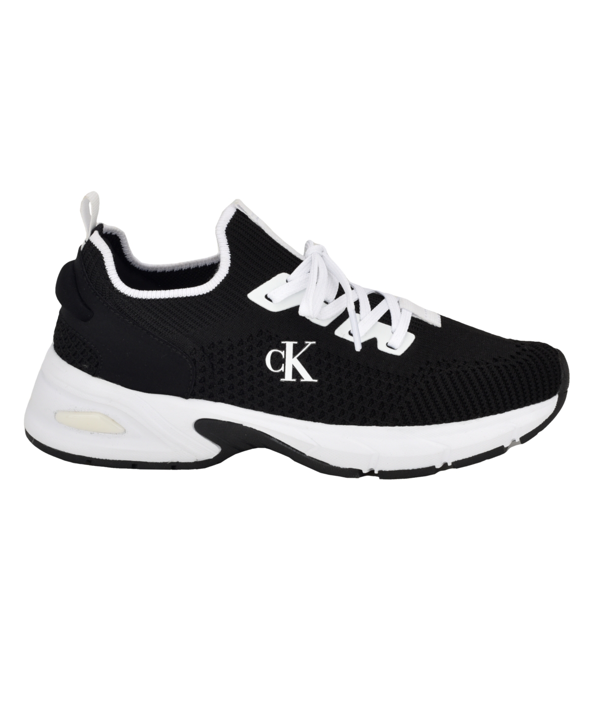 Calvin Klein Women's Lorhee Round Toe Lace-Up Casual Sneakers - White