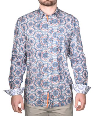 Vintage 1946 - Men's Printed Long-Sleeve Woven Shirt