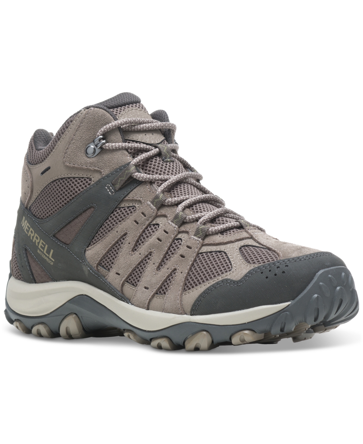 Merrell Men's Accentor 3 Mid Waterproof Lace-up Hiking Boots In Boulder