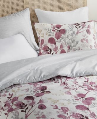 Gabby Reversible Floral Botanical Seersucker 2-Pc. Comforter Set, Twin/Twin XL