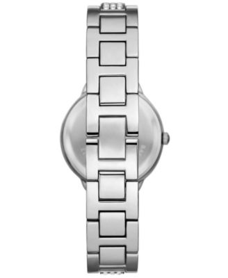 Women's Three Hand Silver-Tone Alloy Watch 30mm Gift Set