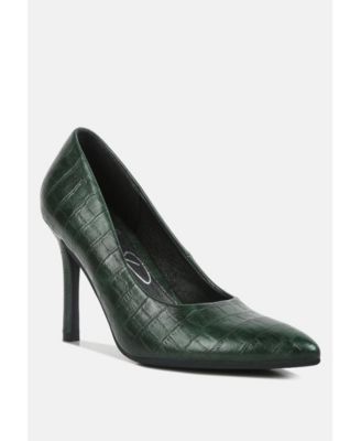 Women mellen croc faux leather formal pumps