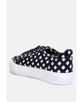 Womens Glam Doll Knitted Sliver Platform Sneakers