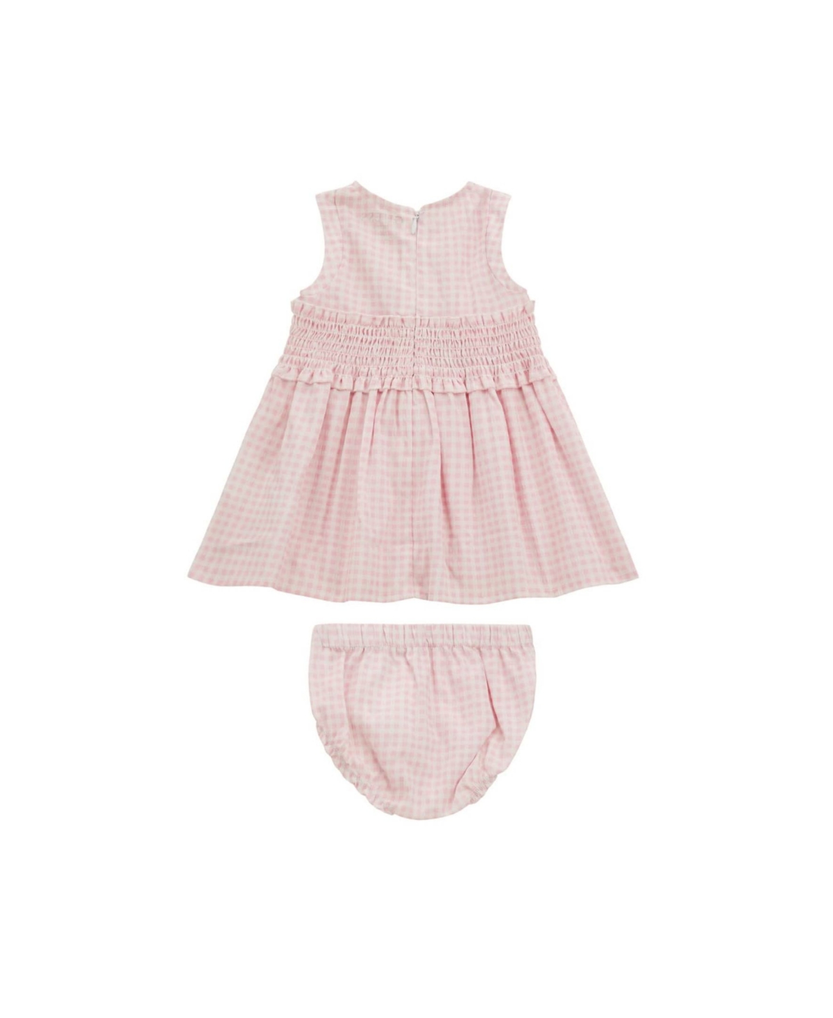 Shop Guess Baby Girl Dress And Coordinating Diaper Cover In Pink
