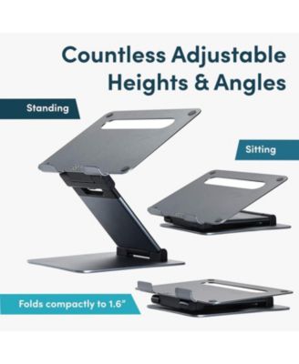 Ergonomic Laptop Stand: Adjustable Height, Compatible with All MacBook, Laptops, Tablets 11-17"