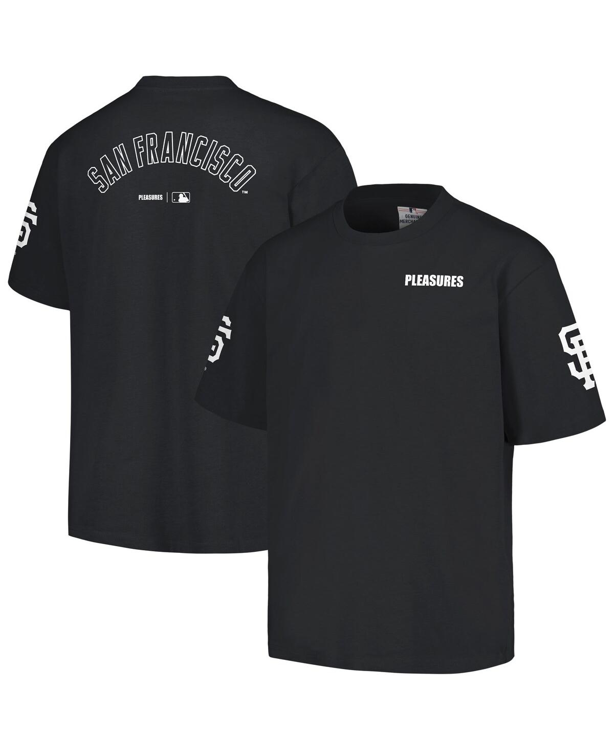 Pleasures Men's  Black San Francisco Giants Team T-shirt