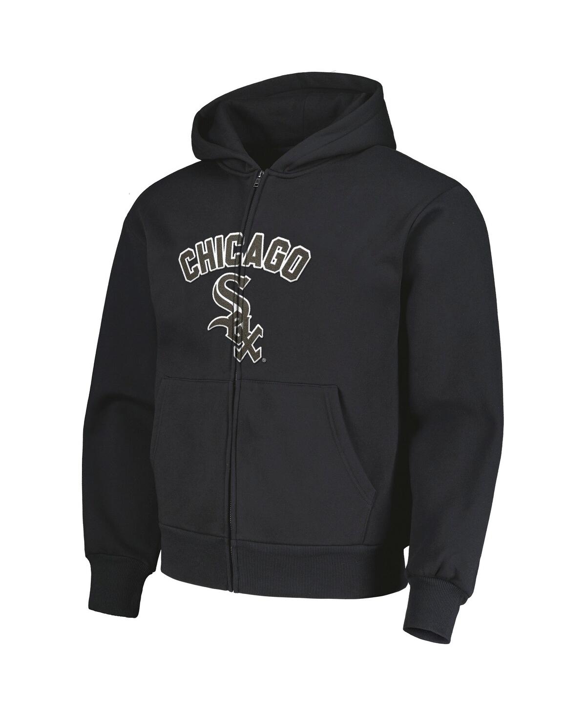 Shop Pleasures Men's  Black Chicago White Sox Opening Day Full-zip Hoodie