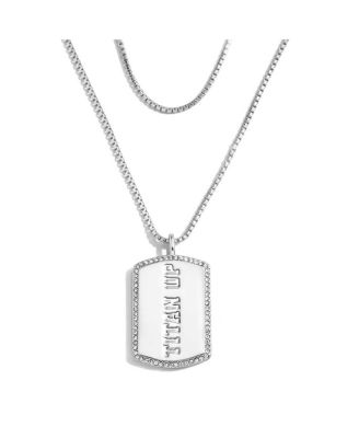 Women's x Baublebar Tennessee Titans Silver Dog Tag Necklace