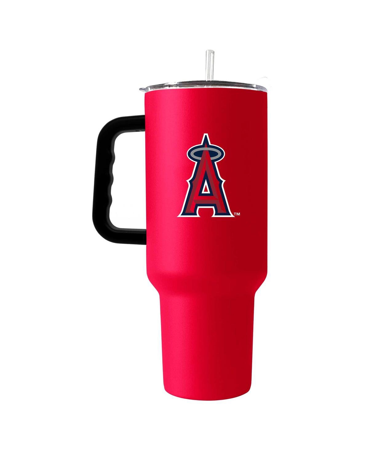 Logo Brands Los Angeles Angels 40 oz Travel Tumbler With Handle In Red