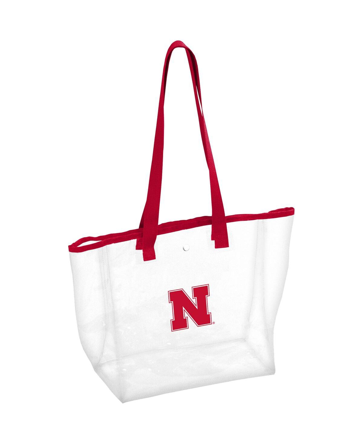 Logo Brands Women's Nebraska Huskers Stadium Clear Tote In Red