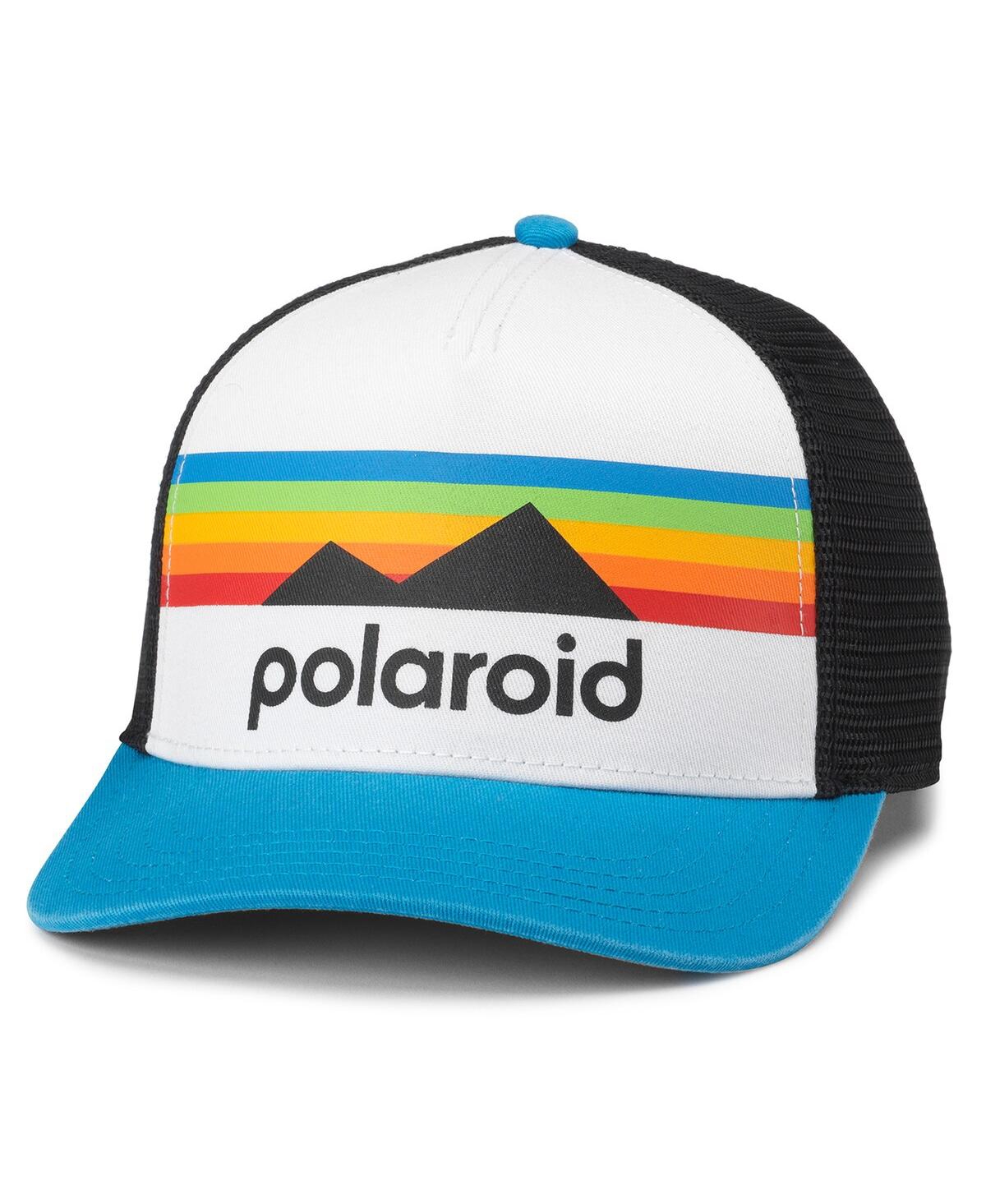 American Needle Men's And Women's  White, Black Polaroid Sinclair Adjustable Hat In Blue