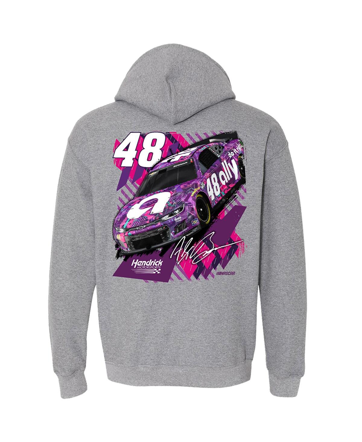 Shop Hendrick Motorsports Team Collection Men's  Heather Charcoal Alex Bowman Ally Pullover Hoodie