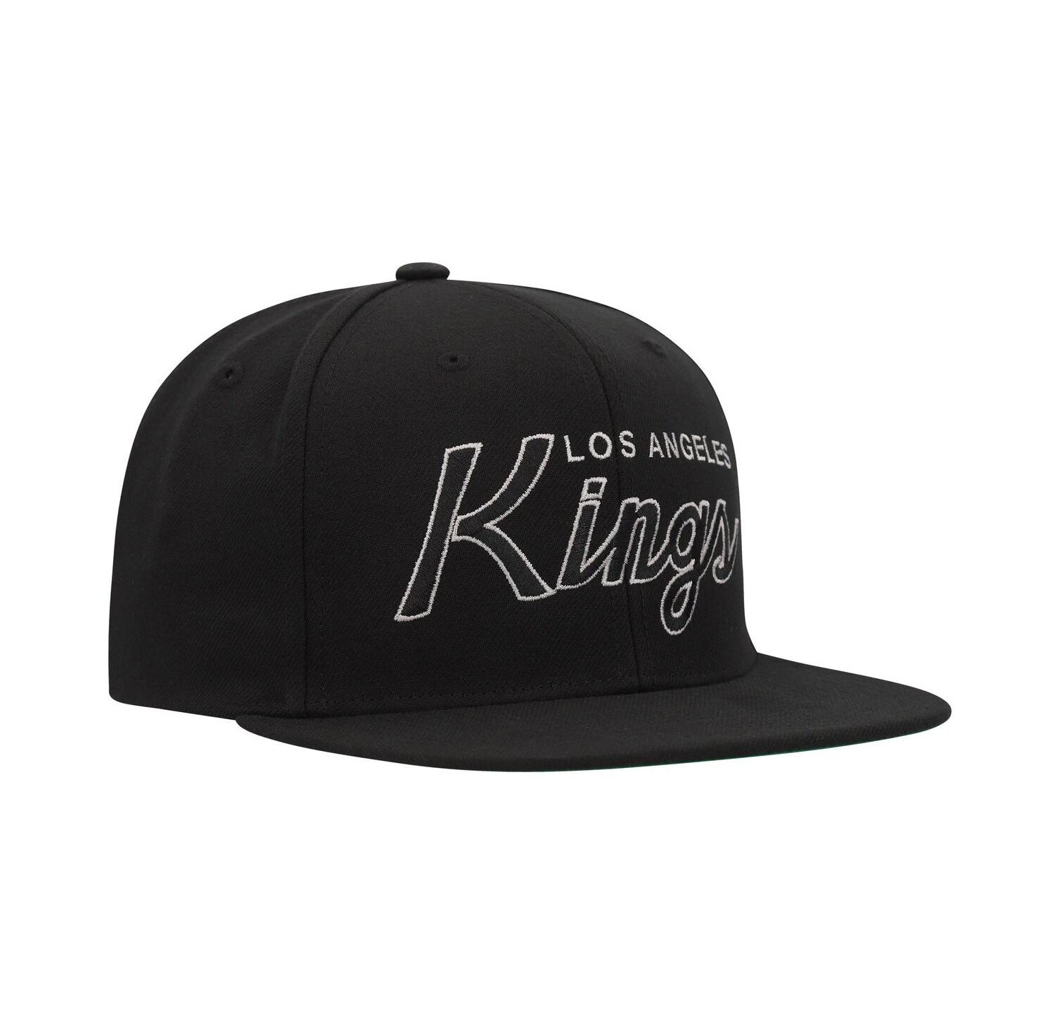 Men's Black Los Angeles Kings Core Team Script 2.0 Snapback Hat