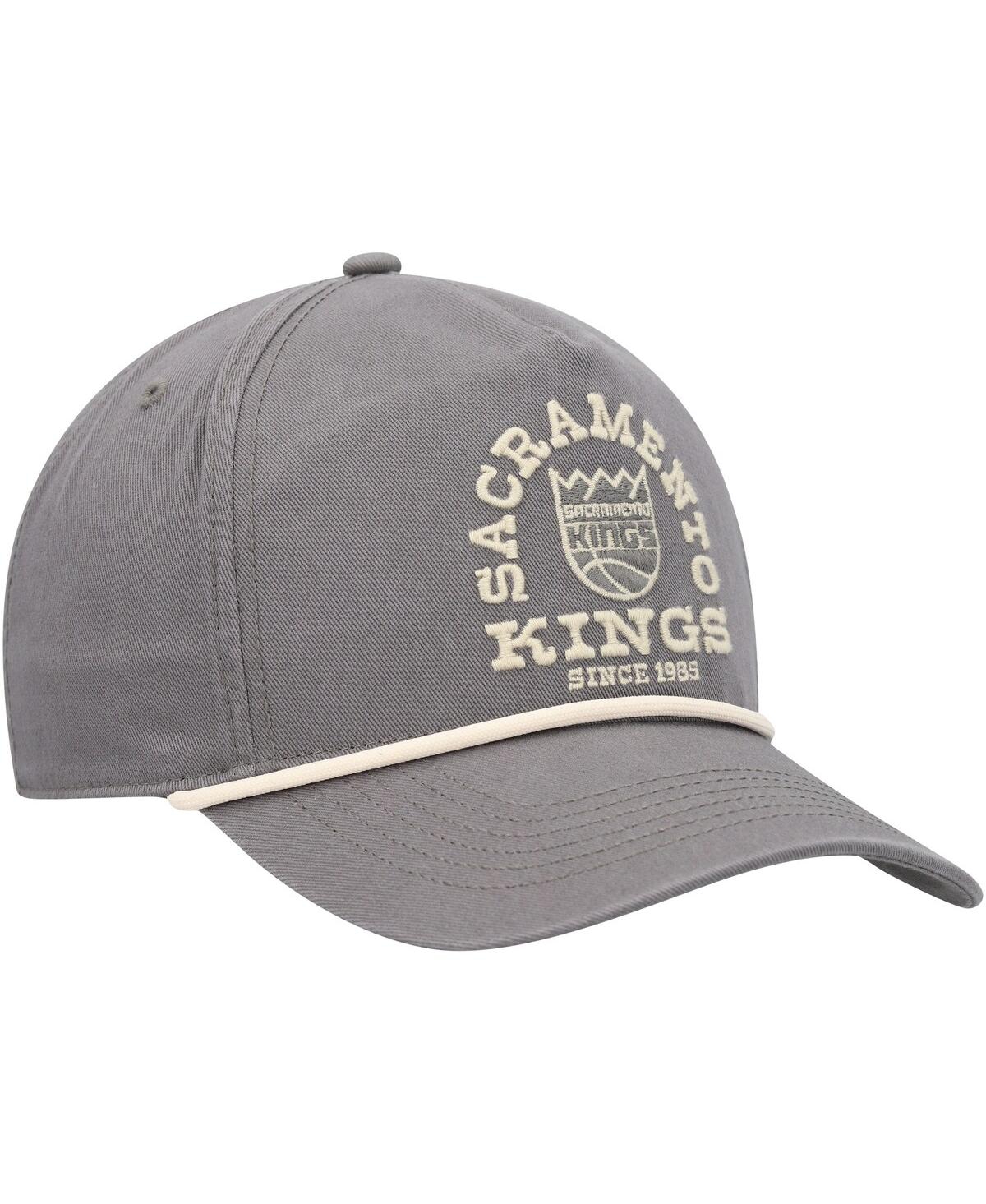47 Brand Men's ' Charcoal Distressed Sacramento Kings Canyon Ranchero Hitch Adjustable Hat In Charcoal