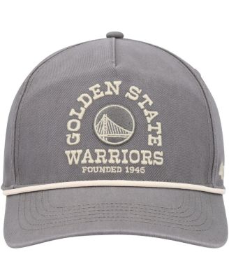 Men's Charcoal Distressed Golden State Warriors Canyon Ranchero Hitch Adjustable Hat