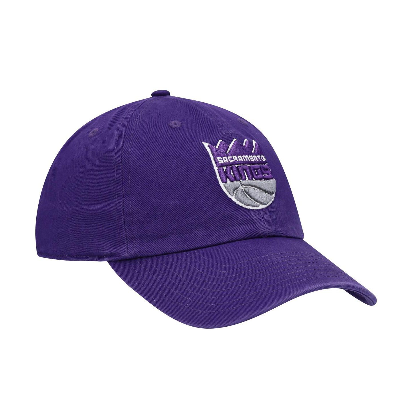 Мужская кепка '47 Brand Purple Sacramento Kings Team Clean Up Adjustable Hat — фото 3