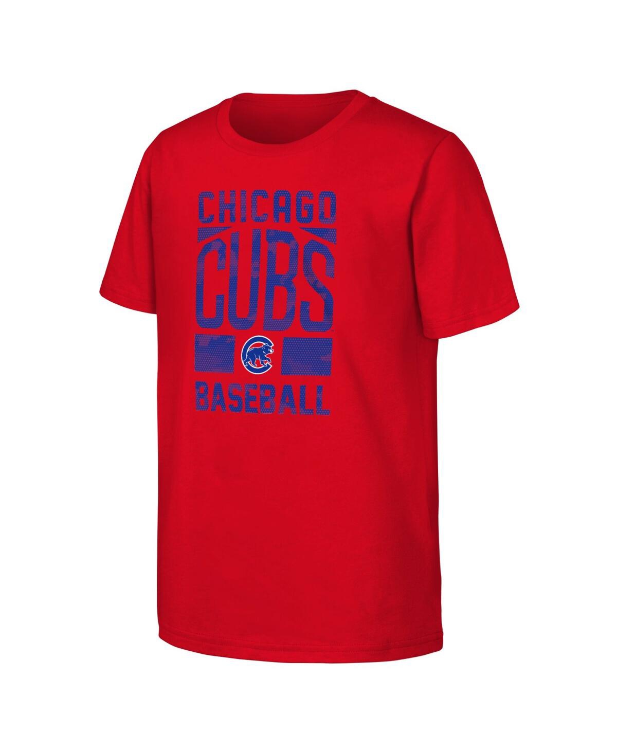 Outerstuff Kids' Big Boys  Red Chicago Cubs Season Ticket T-shirt